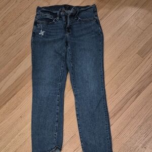 J. Crew Women's Skinny Jeans in Dark Blue Wash